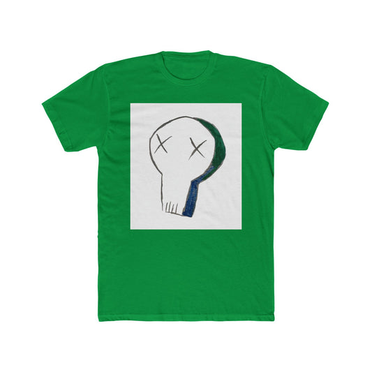 Minimal Skull Graphic Tee — Hand-Drawn X-Eye Skull T-Shirt